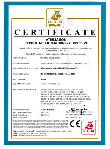 Chine ROSCHEN GROUP certifications